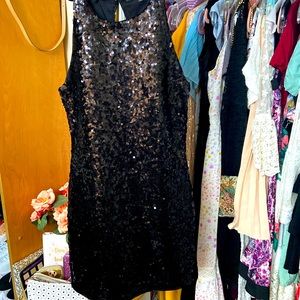 Beautiful black sequin party dress in size S